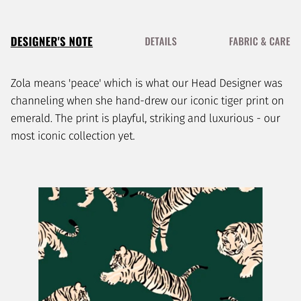 Averie | ZOLA
TWO-PIECE SET |Tiger Print Pajama Set - Picture 9 of 9